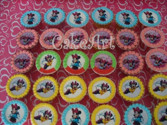 minnie mouse cupcakes. Minnie Mouse Cake and Cupcakes